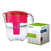 Фильтр-кувшин ECOSOFT (Наша вода) МАКСИМА 5л (красный)  (кувшин + 5 картриджей) - фото