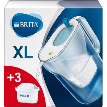 Фільтр-глечик Brita Style XL LED 3.6/2.4л сіний (глечик + 3 картриджа) - фото