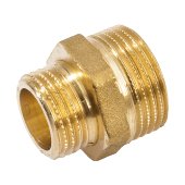 Ниппель редукционный латунный Ø1/2'' х 1/4'' Pattaroni F591R002 - фото