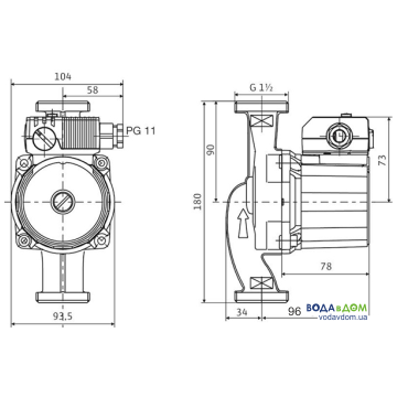 Циркуляційний насос Wilo Star-RS 25/4 - фото
