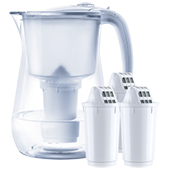 Фильтр кувшин Аквафор Прованс белый (кувшин + 4 картриджа А5) - фото