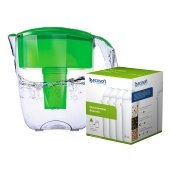 Фильтр-кувшин ECOSOFT (Наша вода) МАКСИМА 5л (зеленый)  (кувшин + 5 картриджей) - фото