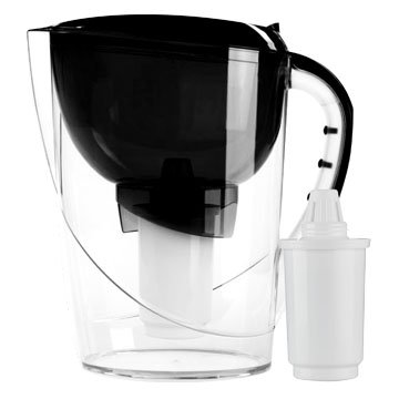 Фільтр-глечик Гейзер Корус (чорний) (глечик + 2 картриджа) - фото