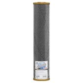 Картридж с прессованным кокосовым углем Aquafilter FCCBL20BB-G Ø107x506мм 45°C (очистка от хлора и органических загрязнений) - фото