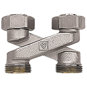 Узел нижнего подключения перекрестие HERZ 3/4'' (1300434) - фото