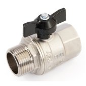 Кран шаровый полнопроходной General Fittings 1'' ВН PN40 (7100.M2) - фото