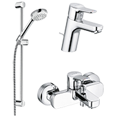 Набор смесителей для ванной Kludi Pure&Easy 3in1 376850565 - фото