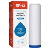 Картридж комплексного действия БРИЗ Евро Ø70x250мм 45°C (очистка от хлора, органических загрязнений) BRK0051 - фото
