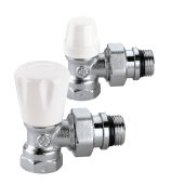 Комплект радиаторных кранов Caleffi 411431 1/2'' (411402 + 431402) - фото