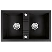 Кухонная мойка из гранита Ferro Mezzo II DRGM2/48/78BA - фото