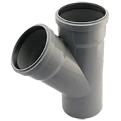 Редукционный тройник Ostendorf ПП d125хd110 угол 45° (176210) - фото