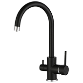 Кухонный смеситель Aquasanita Sabiaduo 2963 - 601 Metallic (трехпозиционный) - фото