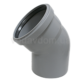 Отвод (колено) Ostendorf ПП d110 угол 45° (115120) - фото