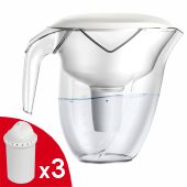 Фильтр-кувшин Ecosoft Nemo (перламутр) 3.0/1.8л FMVNEMOWECO + 3 картриджа - фото