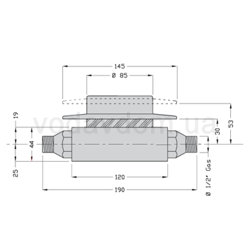 Квартирний лічильник холодної води BMeters Venus GSD8 190 мм ХВ 1/2'' - фото