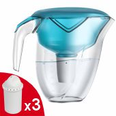 Фильтр-кувшин Ecosoft Nemo (аква грин) 3.0/1.8л FMVNEMODGECO + 3 картриджа - фото