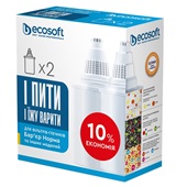 Комплект картриджей ECOSOFT для фильтров-кувшинов Барьер 2 шт (CRVK2BARECO) - фото