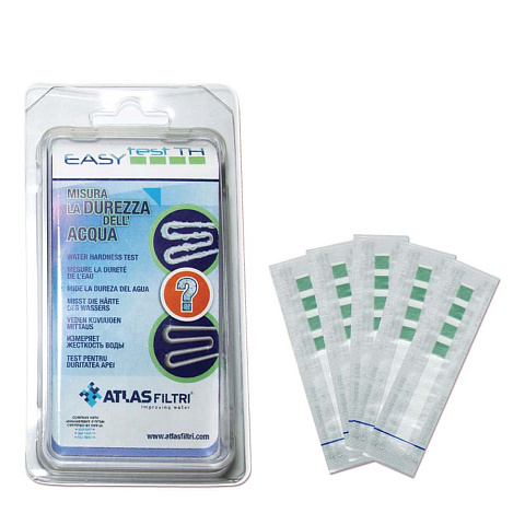 Набор одноразовых тестов (5 шт.) Atlas Filtri RE8000011 для определения жесткости воды - фото