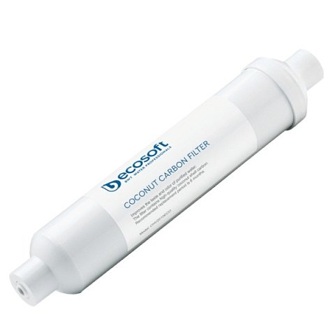 Угольный постфильтр Ecosoft для фильтров обратного осмоса (CHV2010ECOPKG) (трубка 1/4'') - фото