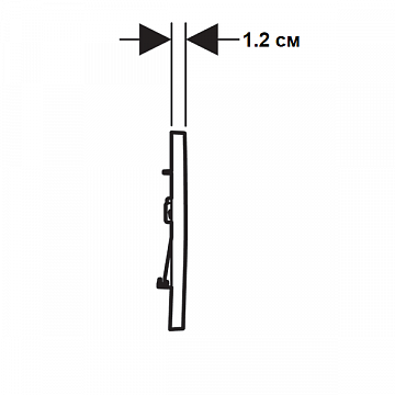 Смывная клавиша (панель) Geberit Sigma 30 хром матовий (115.883.KN.1) - фото