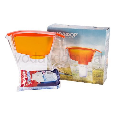 Фильтр-кувшин Аквафор Лаки (оранжевый) - фото