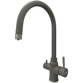 Смеситель для кухни Fabiano SKFC 90ST Grey Metallic с подключением фильтра воды 8232.401.1073 - фото