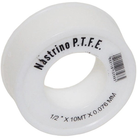 Стрічка тефлонова ФУМ PTFE GoPlast (1/2″) 12 мм х 10 м х 0,076 мм (1342000000) - фото