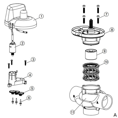 Розпірна деталь (каретка) Clack V3074 для NHWB/MAV ALT 1/1,25/1,5 - фото