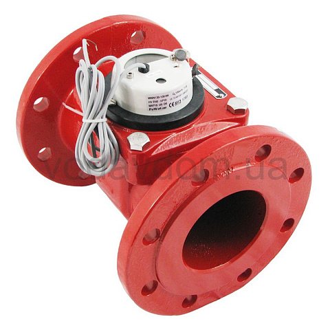 Імпульсний лічильник горячої води Apator MWN130-100-NK ГВ 4'' - фото