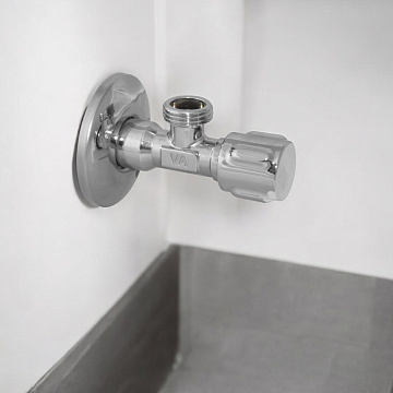 Кран вентильний Albertoni ZAMAC 1/2''х1/2'' з металлічеcкой ручкою С158684 - фото