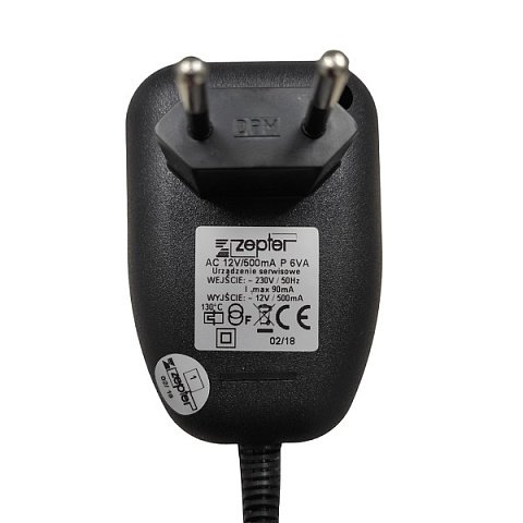 Блок живлення клапана Zepter AC 12V/500mA 6VA - фото