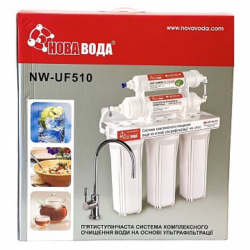 Проточный фильтр питьевой воды НОВАЯ ВОДА NW-UF510 с капиллярной мембраной - фото
