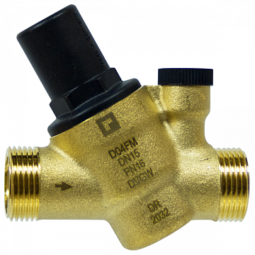 Редуктор зниження тиску Resideo (Honeywell) D04FM-1/2A DN15 16бар 70°C зі з'єднанням для манометра - фото