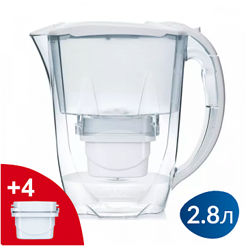 Фільтр-глечик Aqua Optima ORIA (білий) (4 картриджа) - фото