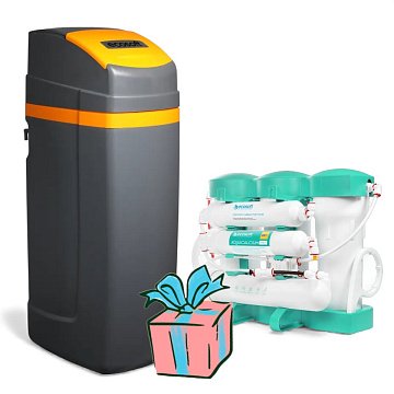Фильтр обезжелезивания и умягчения воды Ecosoft Titanium Gold 370 FK1235CABCEMIXCOR + Подарок! Ecosoft Aquacalcium - фото