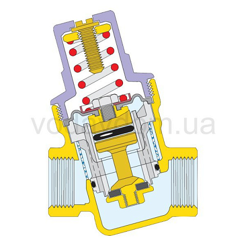 Редуктор зниження тиску Caleffi 533041 DN15 1/2'' 16бар 40°C - фото