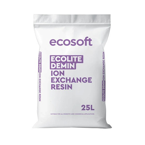 Ecosoft Ecolite Demin змішана іонообмінна смола 25 л - фото