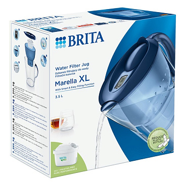 Фильтр-кувшин Brita Marella XL MXpro Синий 3,5/2,0л с картриджем Maxtra PRO (1052780) - фото
