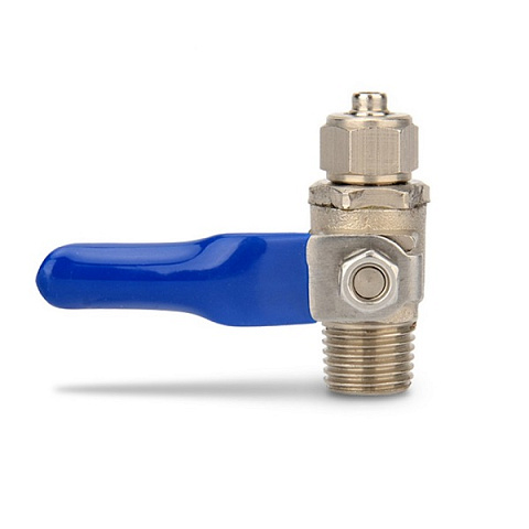 Кульовий кран для підключення фільтра BV1414 1/4''ЗР - трубка Ø6мм (1/4) - фото