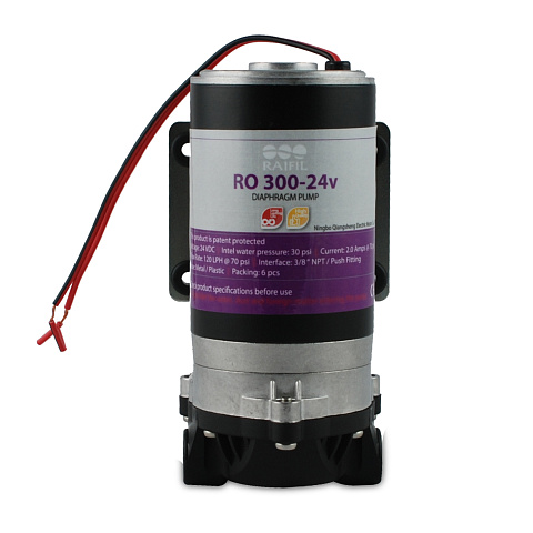 Насос для фильтра обратного осмоса Raifil RO-1200-220 на кронштейне - фото