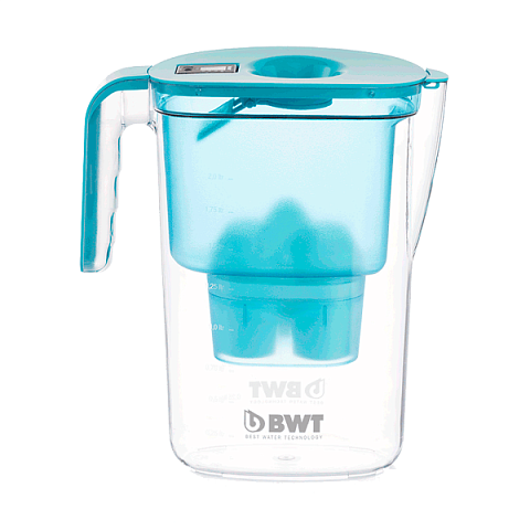 Фильтр-кувшин BWT Vida electronic 2,6л (голубой) + 3 картриджа - фото