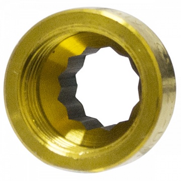 Латунный удлинитель ВР-НР General Fittings 3/4'' 15 мм - фото