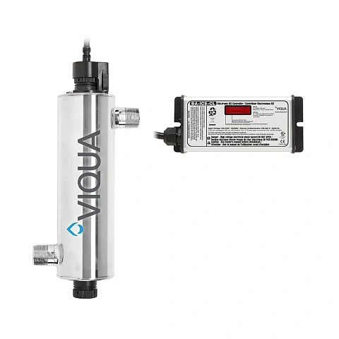 УФ установка для обеззараживания воды VIQUA HOME VH200/2 35Вт G3/4'' 1.6-3.6м3/час 40°C 8bar (ультрафиолетовая лампа) - фото