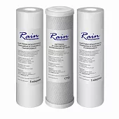 Набір картриджів RAIN OSMO (поліпропілен PS5 - карбон блок CTO - поліпропілен PS1) - фото