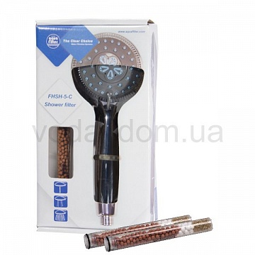 Душева ручка Aquafilter FHSH-5-C Plus с дополнительным комплектом картриджей - фото