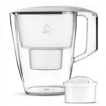 Фильтр-кувшин Dafi Start Unimax 4,0/2,2л белый с картриджем Unimax 200л - фото