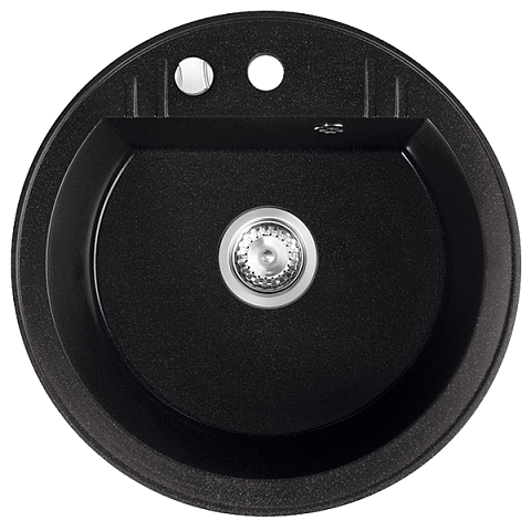 Кухонна мийка з граніту Ferro Mezzo II DRGM1/51BA - фото