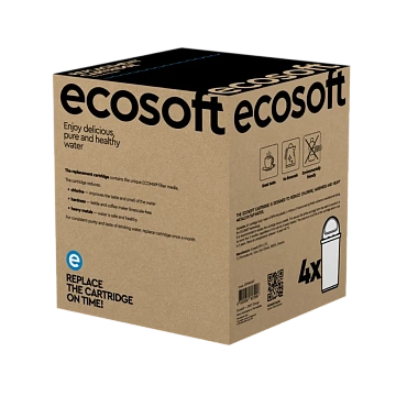 Комплект улучшенных картриджей 3+1 ECOSOFT для кувшинных фильтров (CRVK4ECO) - фото