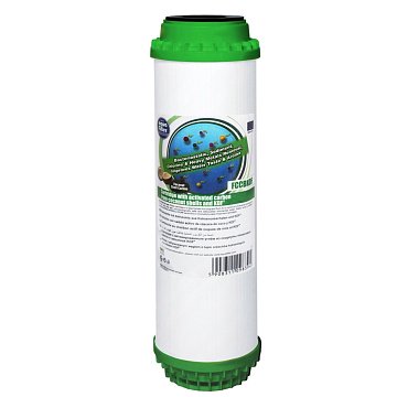 Картридж с активированным углем Aquafilter FCCBKDF Ø70x250мм 45°C (очистка от хлора и органических загрязнений) - фото