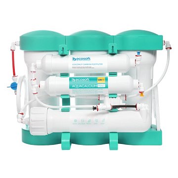 Фильтр обратного осмоса Ecosoft P’URE AQUACALCIUM Mint со смесителем Grohe Blue Pure Minta (MO67530601DC) - фото